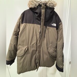 The North Face Men's Black and Green Jacket